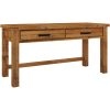 Teasel Study Computer Desk 160cm Office Executive Table Solid Pine Wood – Oak