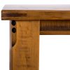 Teasel Dining Set Table Chair Solid Pine Wood Timber – Rustic Oak – 7