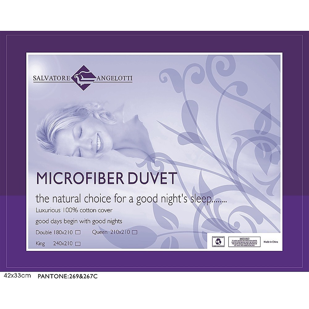 Microfiber Duvet / Quilt -Single