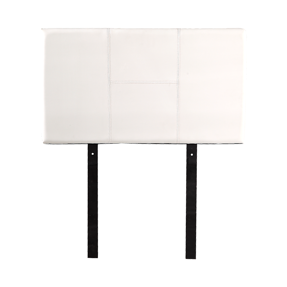 PU Leather Single Bed Headboard Bedhead – White