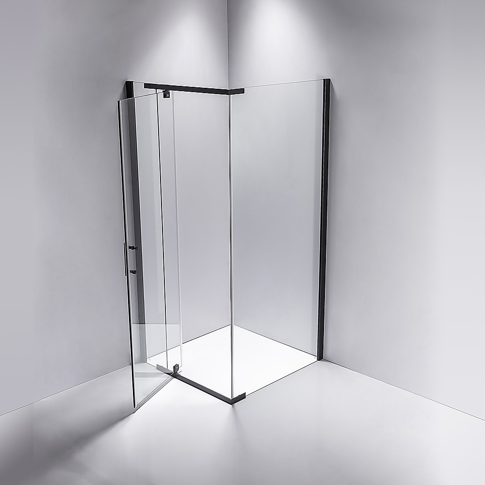 Shower Screen 1000x1000x1900mm Framed Safety Glass Pivot Door By Della Francesca
