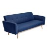 Nicholas 3-Seater Foldable Sofa Bed – Blue