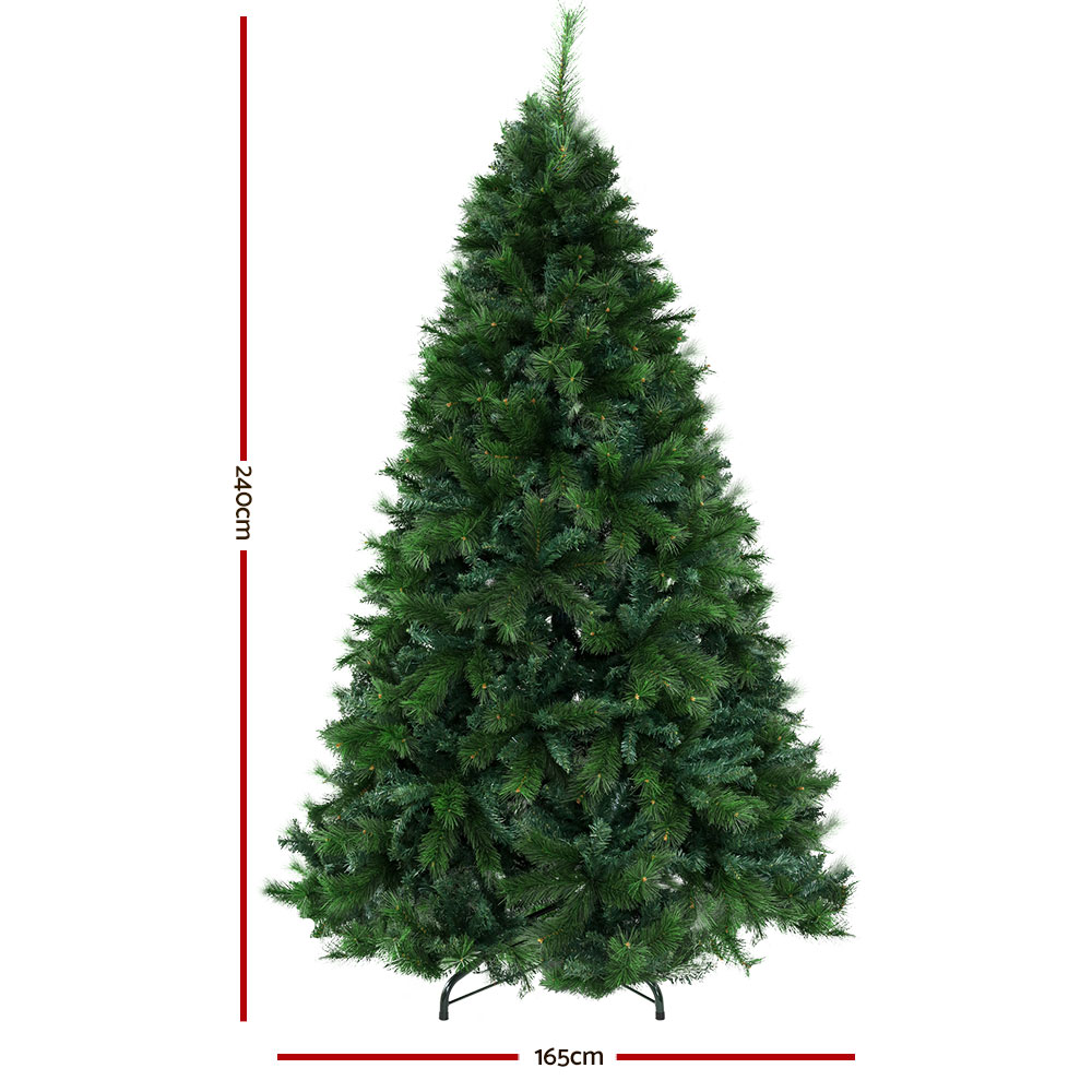 Jingle Jollys Christmas Tree Xmas Trees Decorations Pine-Needle Tips – 8ft – 2100 Tips