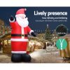 Jingle Jollys Christmas Inflatable Santa Decorations Outdoor Air-Power Light – 5M