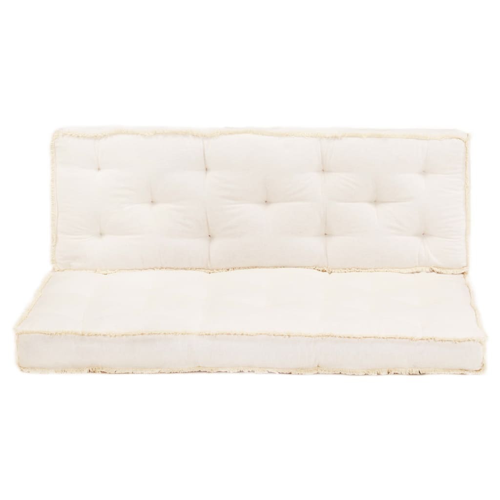 2 Piece Pallet Sofa Cushion Set Beige