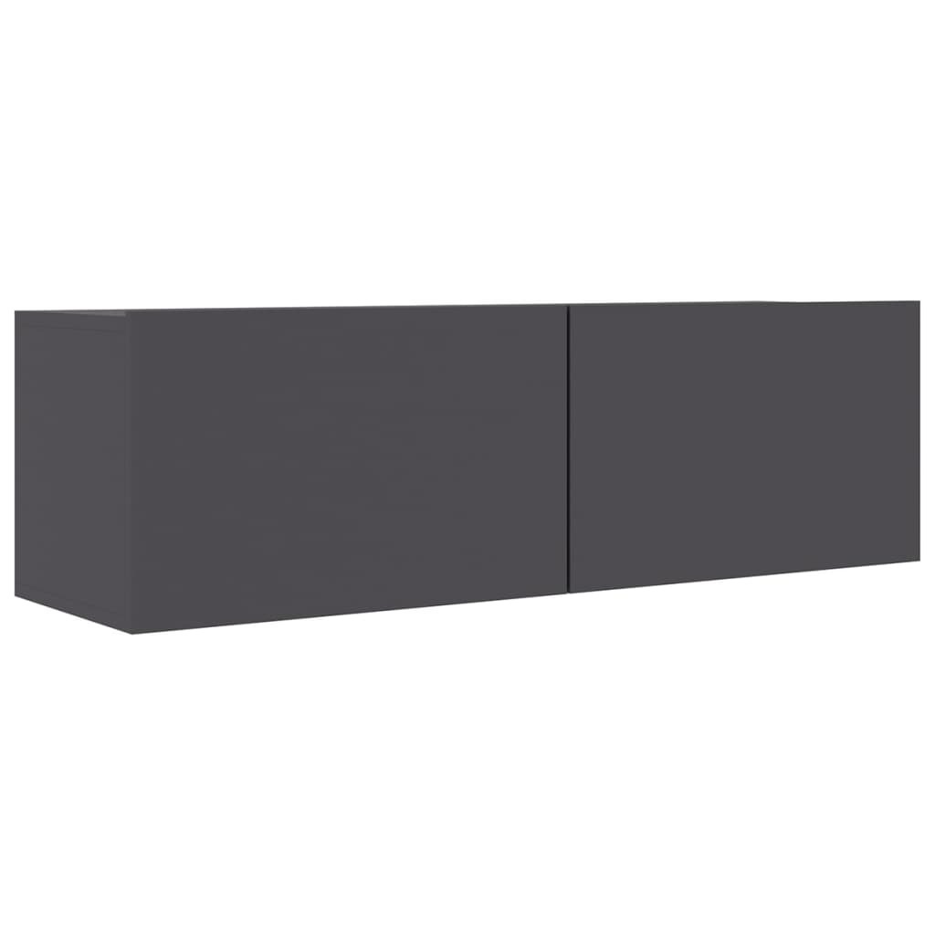 Newburn 4 Piece TV Cabinet Set Grey Engineered Wood
