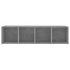 Des TV Cabinets 3 pcs Concrete Grey 142.5x35x36.5 cm Engineered Wood