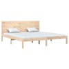 Bed Frame Solid Wood 183×203 cm King Size
