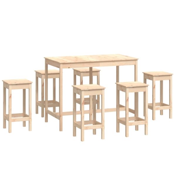 Bar Set Solid Wood Pine