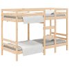 Bunk Bed 92×187 cm Solid Wood Pine