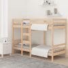 Bunk Bed 92×187 cm Solid Wood Pine