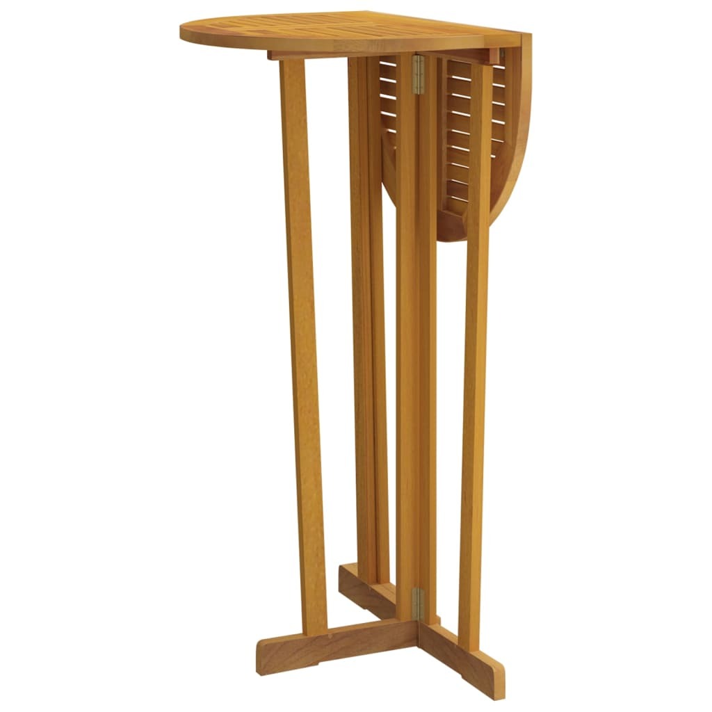 Folding Bar Table 90x65x105 cm Solid Wood Teak