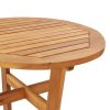 Garden Bar Table Ø60×105 cm Solid Wood Acacia