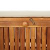 Garden Storage Bench with Cushion 91 cm Solid Wood Acacia