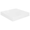 Floating Wall Shelf High Gloss White 23×23.5×3.8 cm MDF