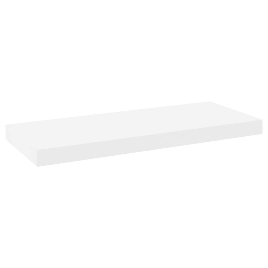 Floating Wall Shelves 2 pcs Oak and White 60×23.5×3.8 cm MDF