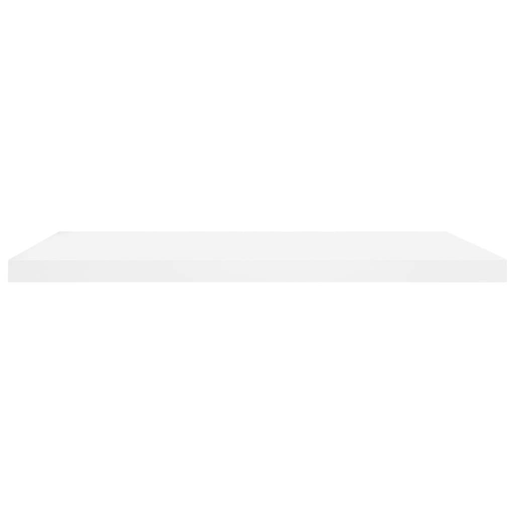 Floating Wall Shelves 2 pcs Oak and White 80×23.5×3.8 cm MDF