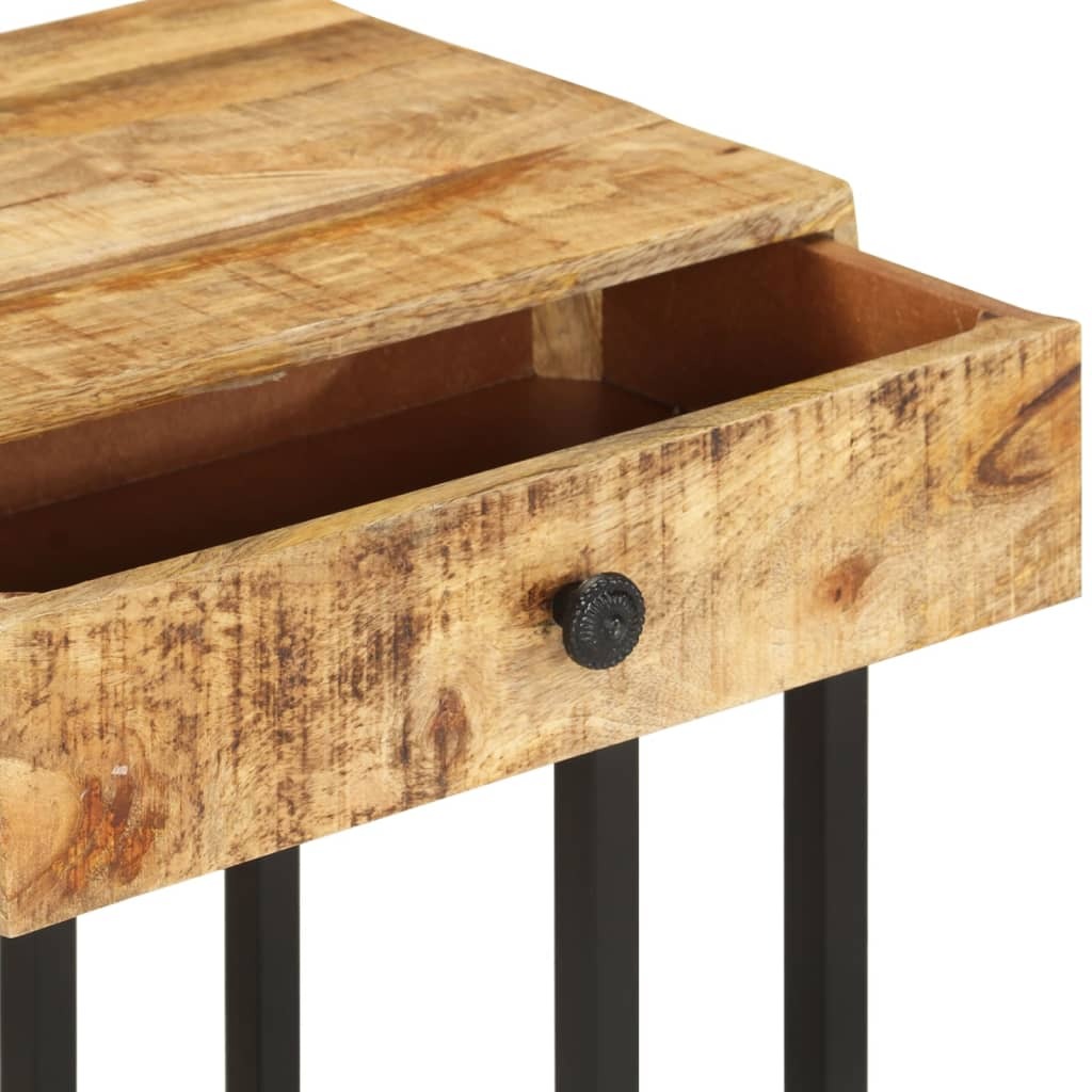 U-Shaped Side Table 45x30x61 cm Solid Wood Mango