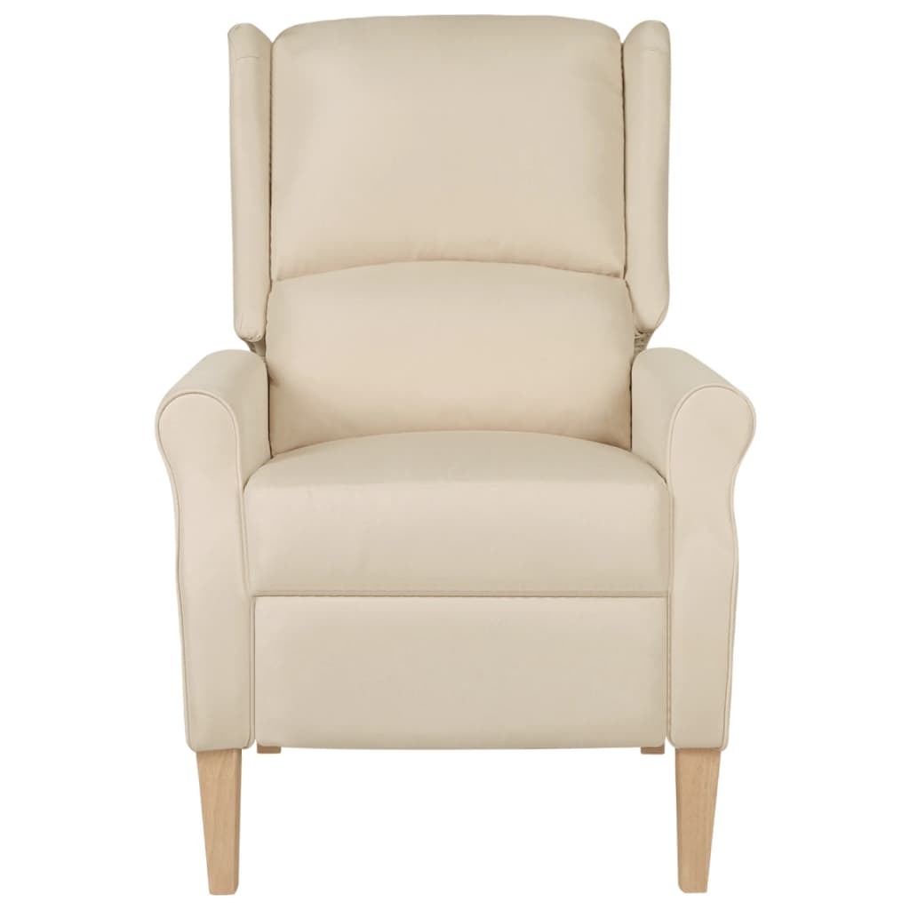 Reclining Chair Cream Fabric