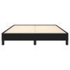 Bed Frame Black 137×187 cm Double Fabric