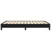 Bed Frame Black 137×187 cm Double Fabric