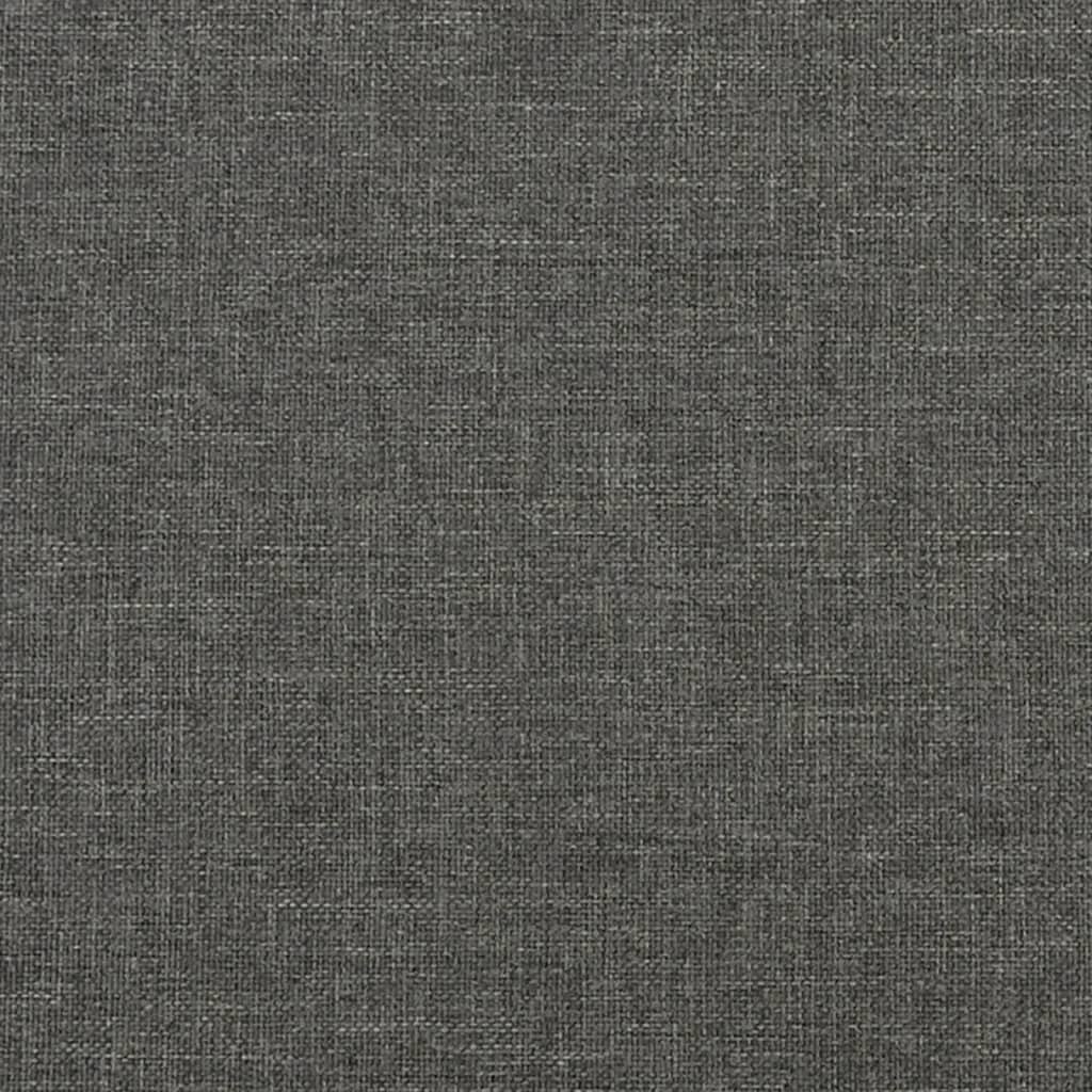 Bed Frame Dark Grey 153×203 cm Queen Fabric