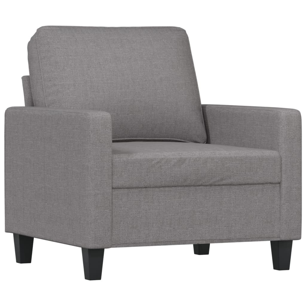 Finchley Sofa Chair Light Grey 60 cm Fabric