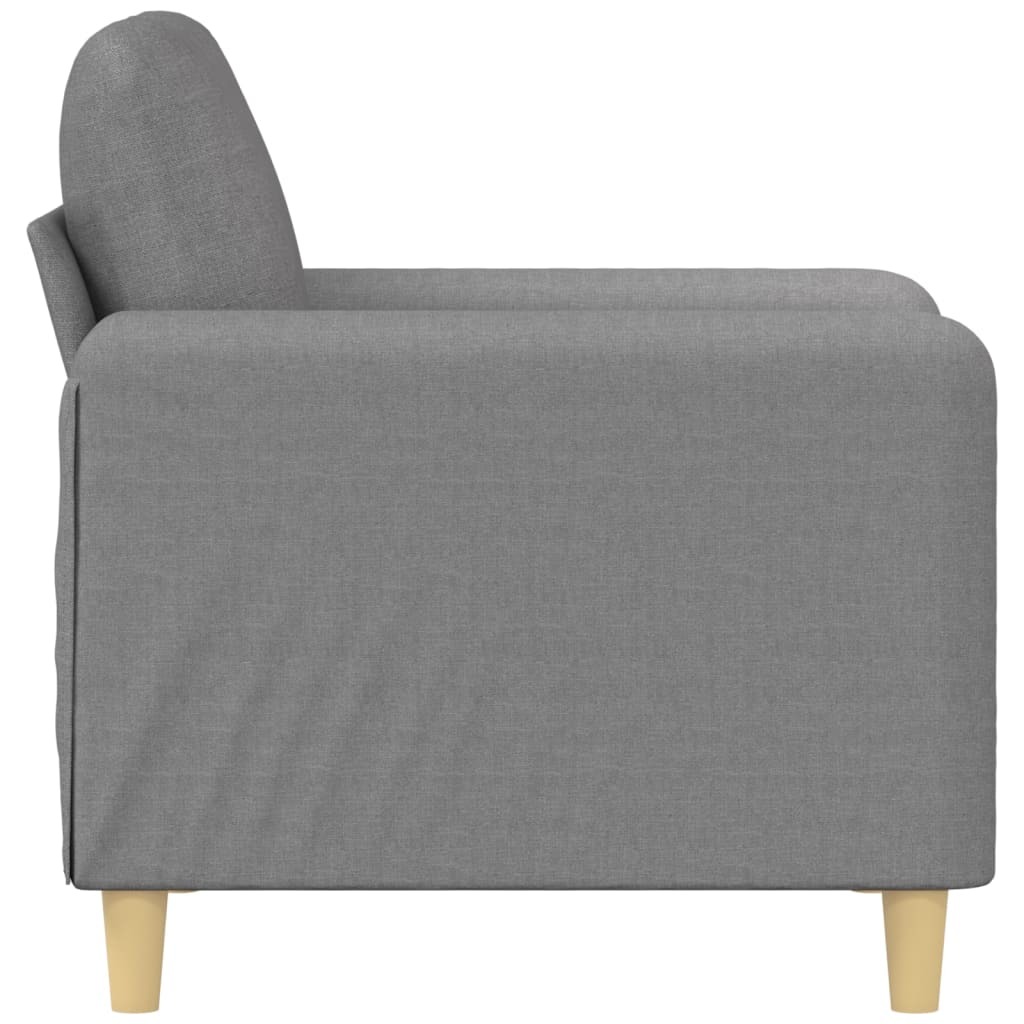 Corvallis Sofa Chair Light Grey 60 cm Fabric