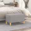 Bench Light Grey 70x35x41 cm Fabric