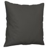 Throw Pillows 2 pcs Dark Grey 40×40 cm Microfibre Fabric