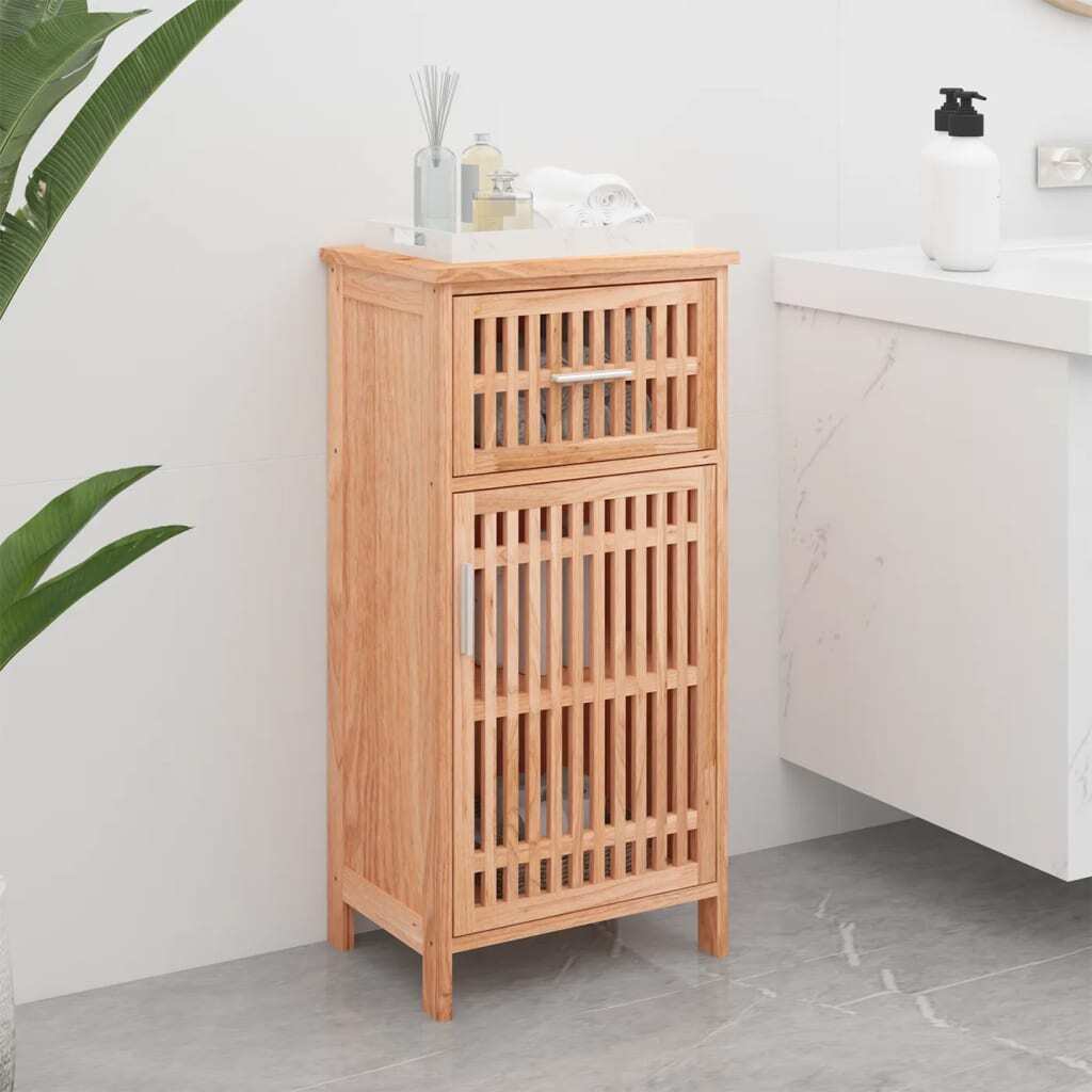 Bathroom Cabinet 42x29x82 cm Solid Wood Walnut