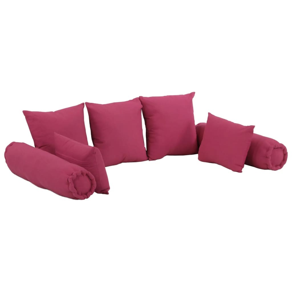 Havre 7 Piece Throw Pillow Set Pink Fabric