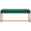 Bench Dark Green 110x36x45 cm Velvet