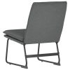 Lounge Chair Dark Grey 52x75x76 cm Fabric
