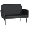 Bench Black 107x80x81 cm Faux Leather