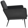 Bench Black 107x80x81 cm Faux Leather