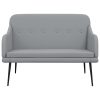 Bench Light Grey 110x76x80 cm Fabric