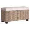 Storage Benches 2 pcs with Grey Cushion 69 cm Cattail