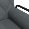 Sofa Bed with Armrests Dark Grey Fabric