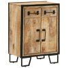 Sideboard with 2 Drawers 53x31x72 cm Solid Wood Mango and Iron