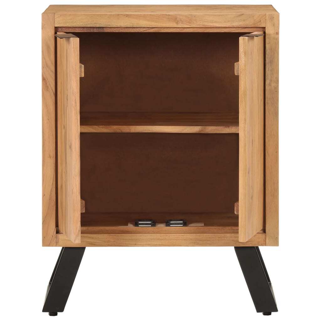Sideboard with 2 Doors 55x36x72 cm Solid Wood Acacia