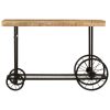 Console Table 112x36x76 cm Solid Wood Mango and Iron