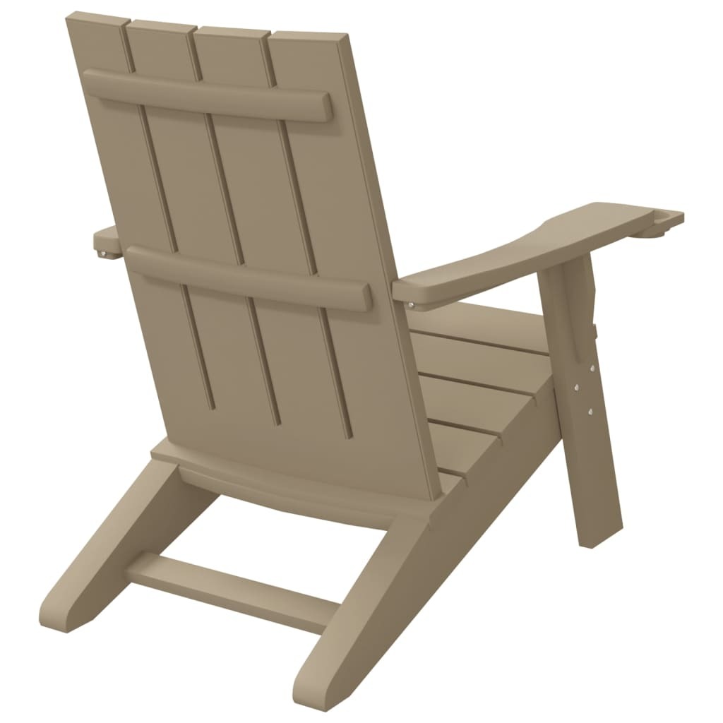 Garden Adirondack Chair Light Brown 75×88.5×89.5cm Polypropylene