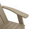 Garden Adirondack Chair Light Brown 75×88.5×89.5cm Polypropylene