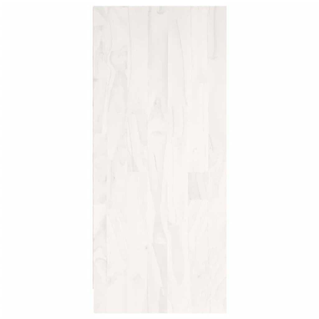 Book Cabinet White 104x33x76 cm Solid Pinewood