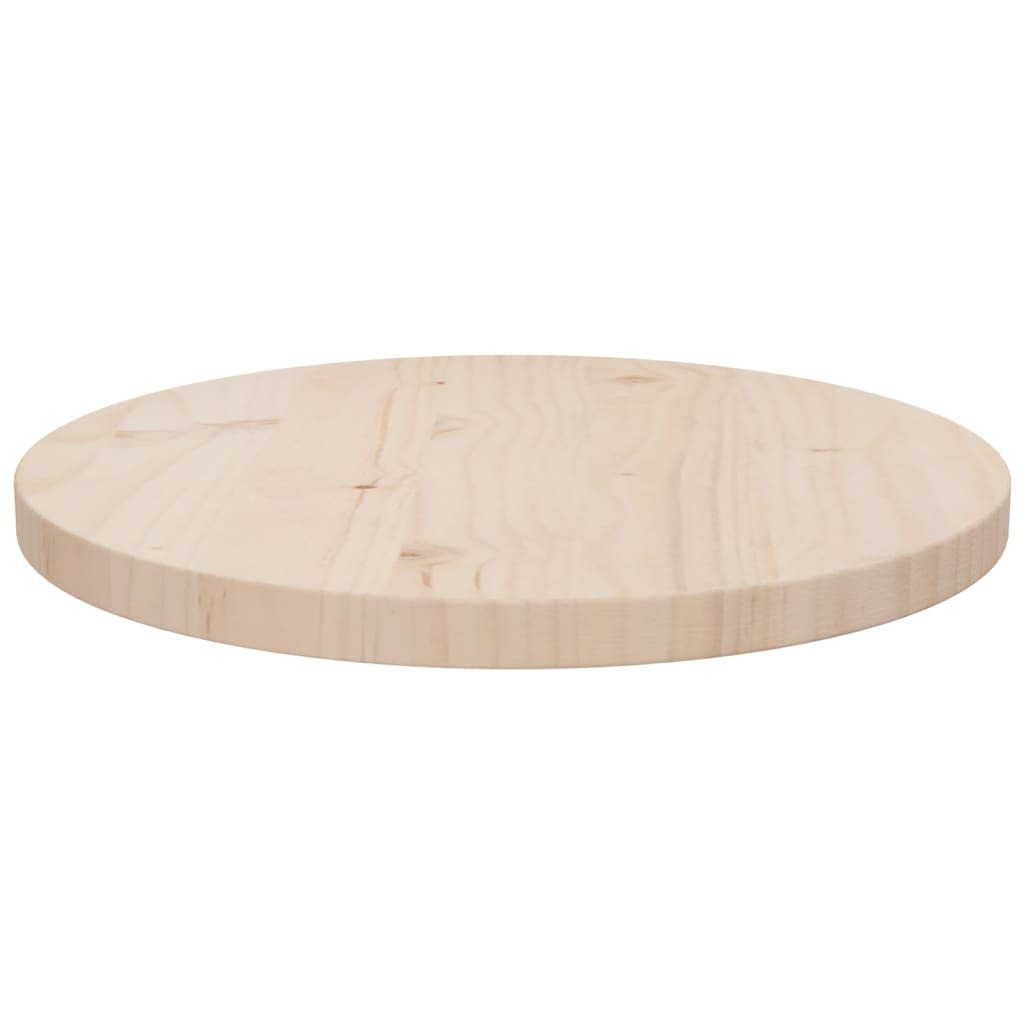 Table Top Ø40×2.5 cm Solid Wood Pine