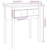 Console Table 70x35x75 cm Solid Wood Pine