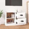 TV Cabinet White 73×35.5×47.5 cm Engineered Wood