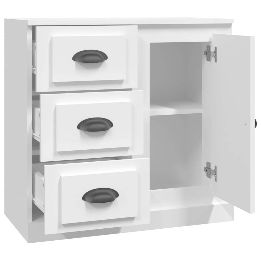 Sideboard White 70×35.5×67.5 cm Engineered Wood