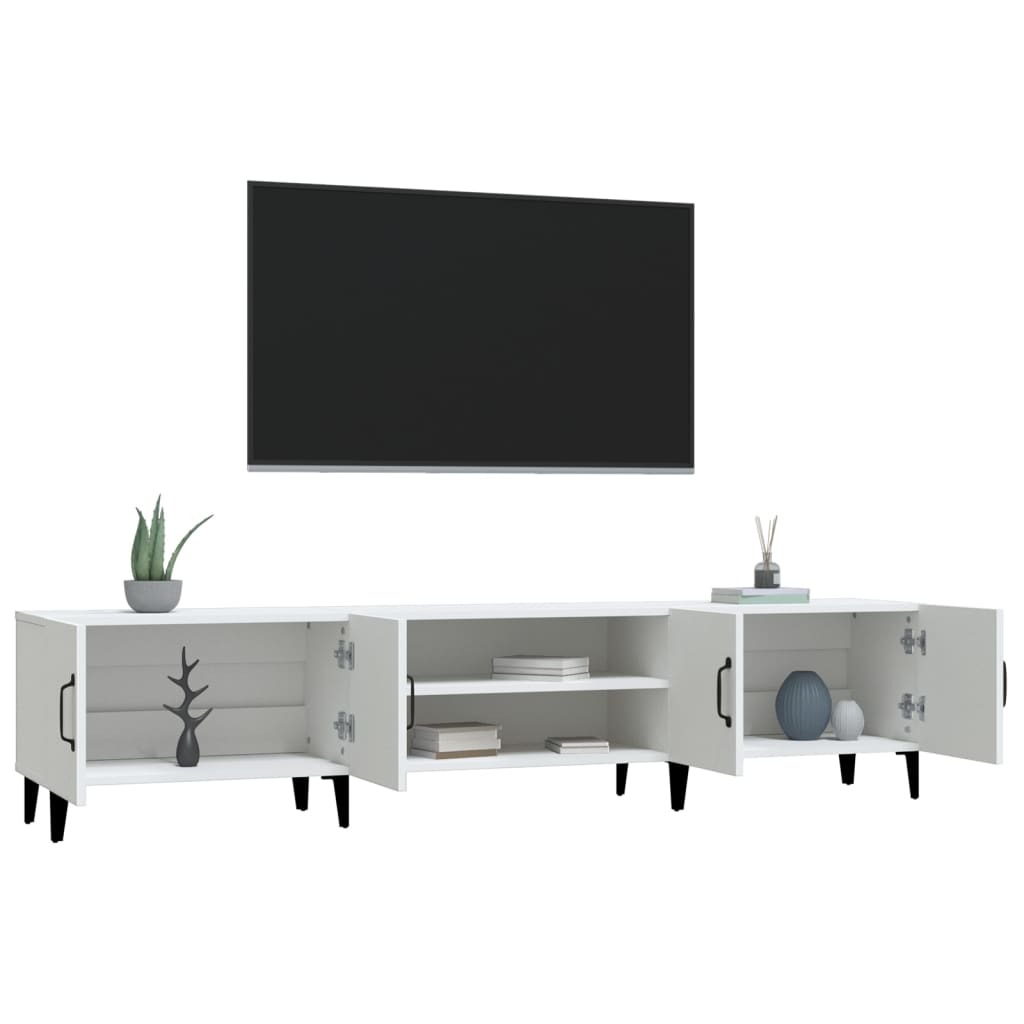 TV Cabinet White 180×31.5×40 cm Engineered Wood